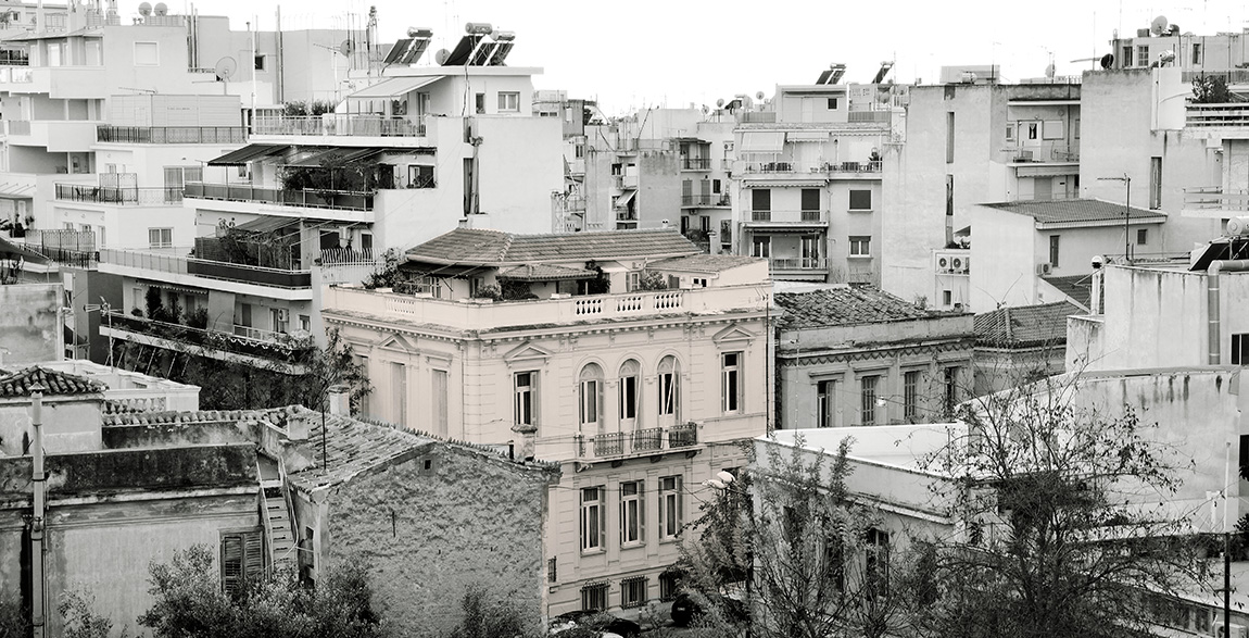 The SIA Building at Athens and the surroundings. Photo: Vasilis Theodorodou
