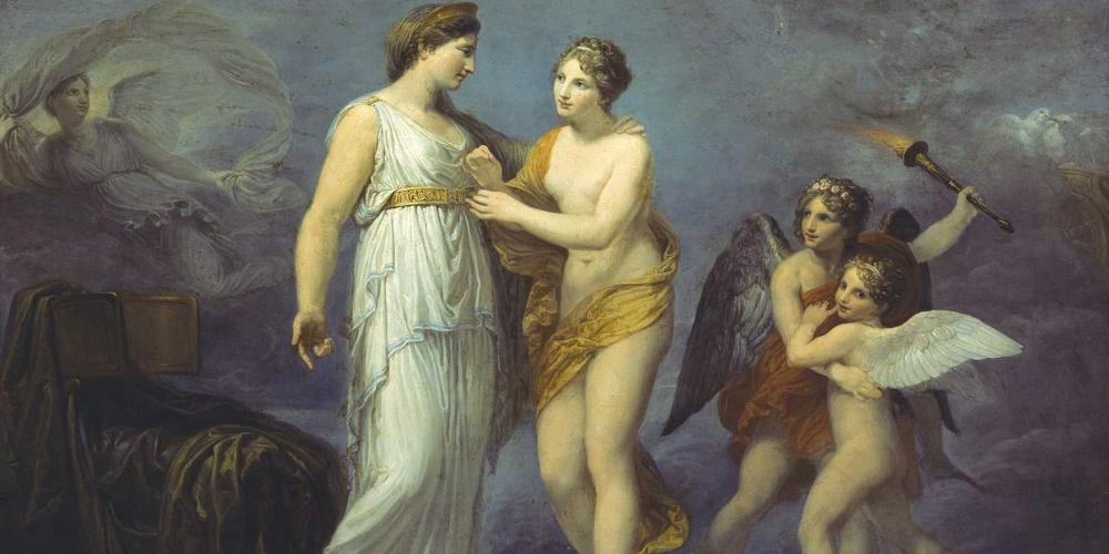 Andrea Appiani, Venus fastens the girdle for Juno, ca. 1811. Private collection.