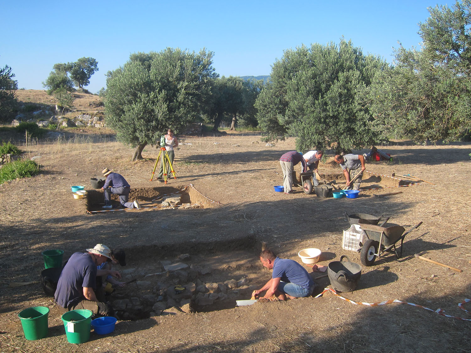 <p>Locate our ongoing field projects on the Map</p>
<p>Training programme in field archaeology on Poros.</p>