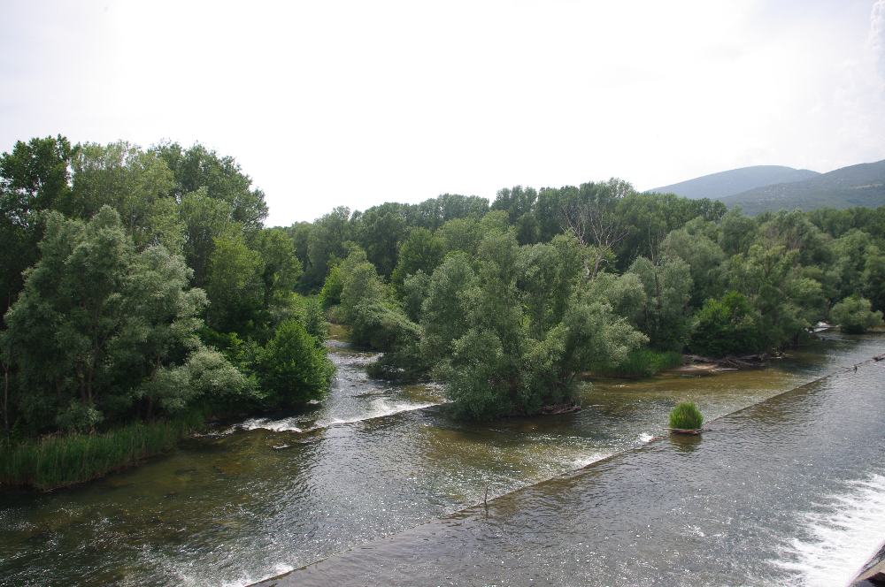 Fig. 2: The Nestos river, flowing just east of Paradeisos.